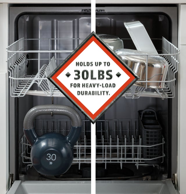 Hotpoint HDF310PGRBB 24 Inch Built-In Dishwasher with 2 Wash Cycles: Bl...