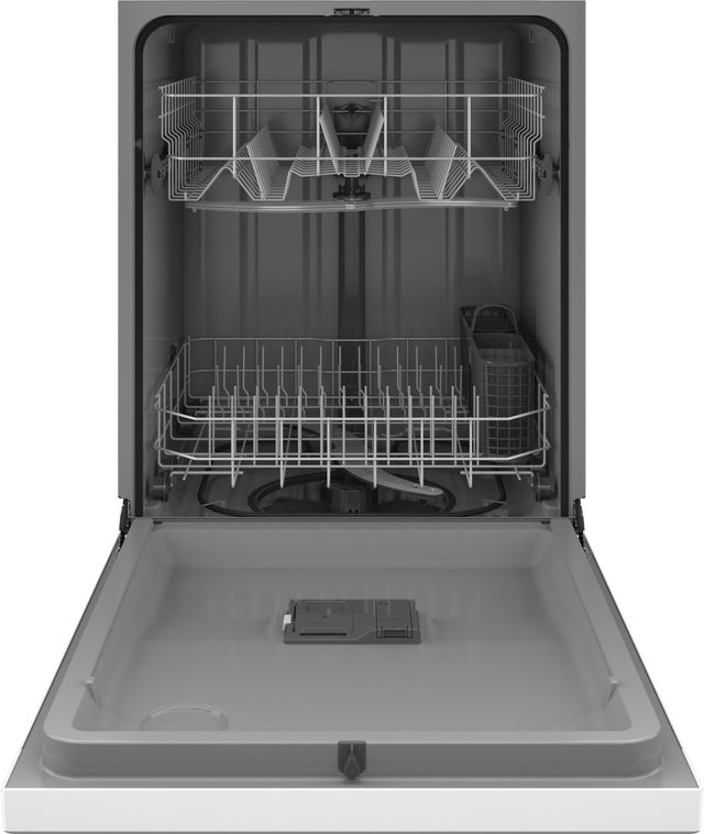 Hotpoint HDF310PGRWW 24 Inch Built-In Dishwasher with 2 Wash Cycles: Wh...