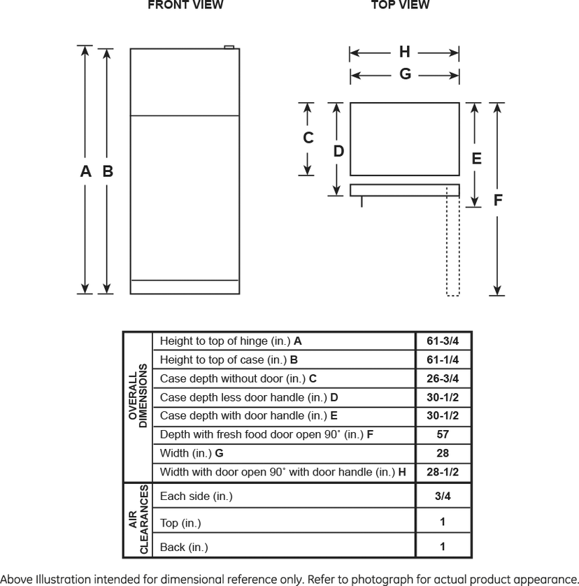 Hotpoint HPE16BTNRWW 15.6 Cu. Ft. Freestanding Top Freezer Refrigerator...