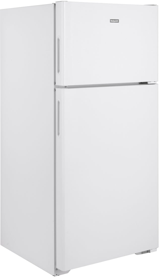 Hotpoint HPE16BTNRWW 15.6 Cu. Ft. Freestanding Top Freezer Refrigerator...