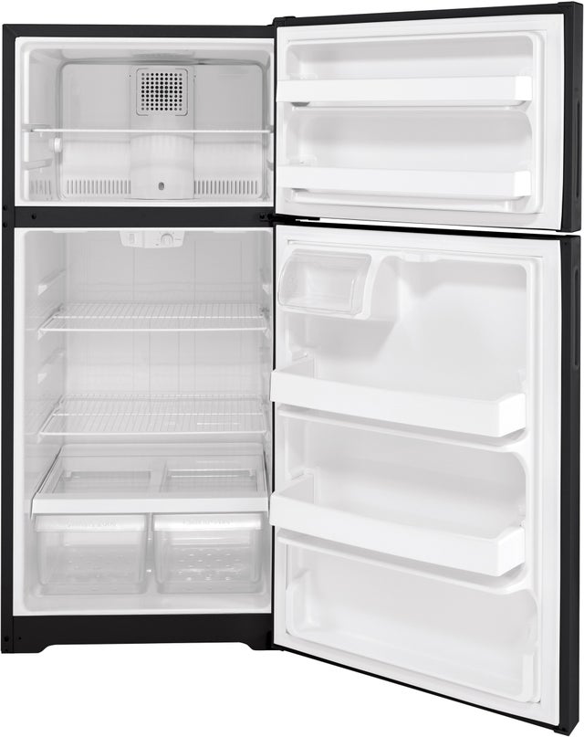 Hotpoint HPS16BTNRBB 15.6 Cu. Ft. Freestanding Top Freezer Refrigerator...