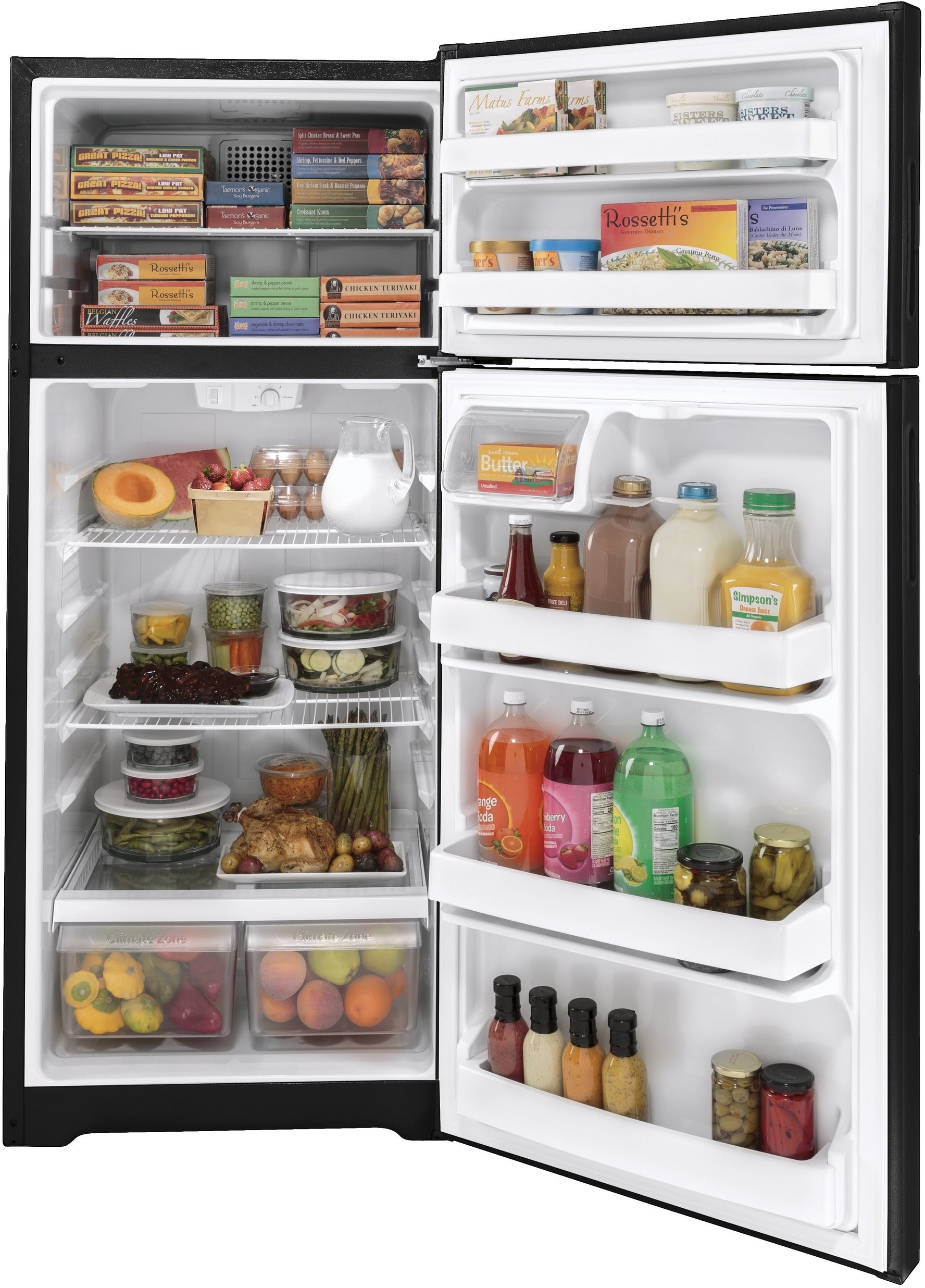 Hotpoint HPS18BTNRBB 17.5 Cu. Ft. Freestanding Recessed Handle Top