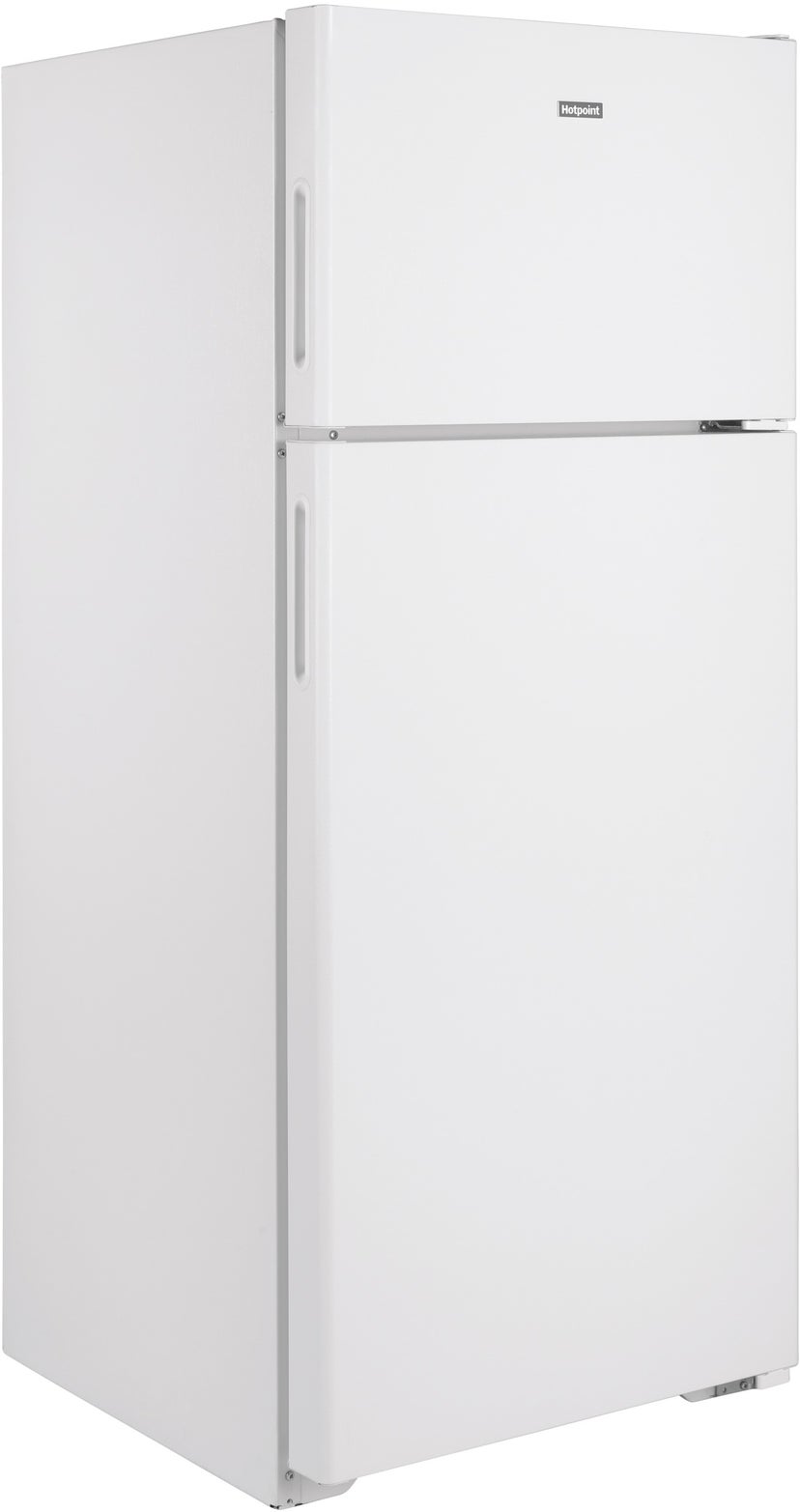 Hotpoint HPS18BTNRWW 17.5 Cu. Ft. Freestanding Recessed Handle Top-Free...