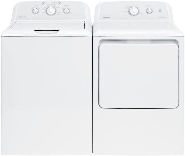 Hotpoint HTX24GASKWS 27 Inch Gas Dryer with 4 Drying Cycle: White