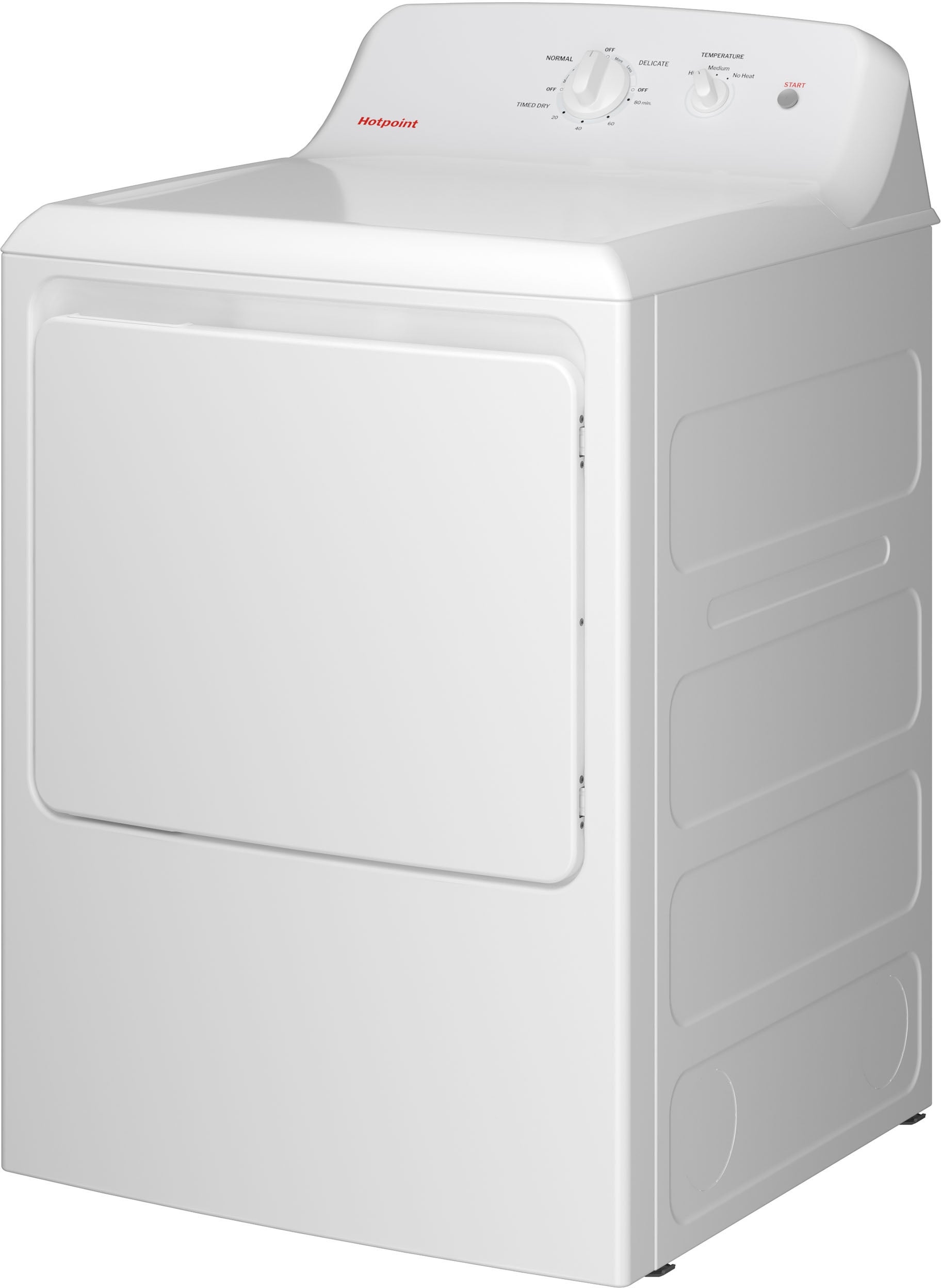 Hotpoint HTX26EASWWW 6.2 cu. ft. Capacity aluminized alloy