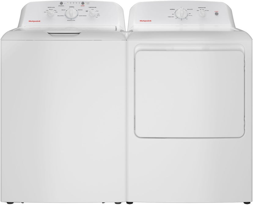 Hotpoint HTX26GASWWW 6.2 cu. ft. Capacity Gas Dryer with Up To 120 ft. ...