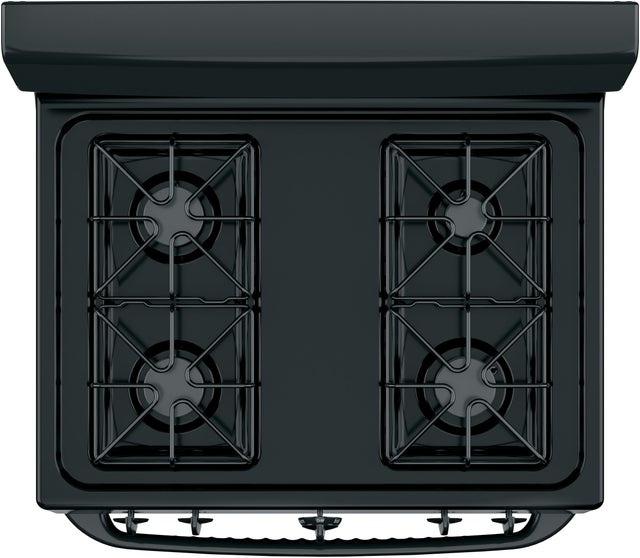 Hotpoint RGBS300DMBB 30 Inch Freestanding Gas Range with 4 Sealed Burne...