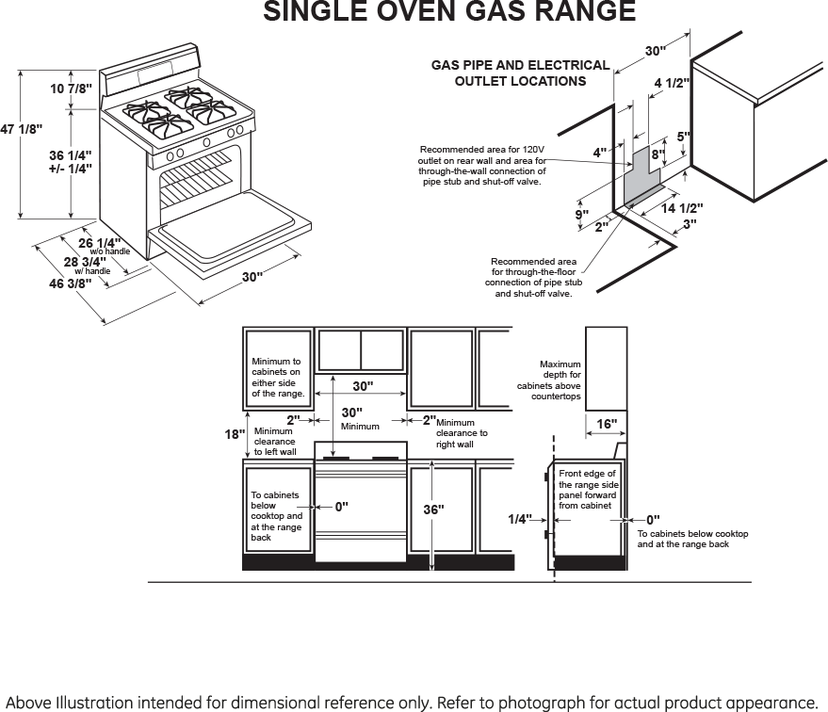 Hotpoint RGBS400DMBB 30 Inch Freestanding Gas Range with 4 Sealed Burne...