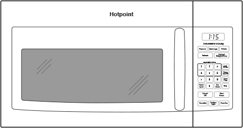 Hotpoint RVM5160DHWW 29 Inch Over the Range Microwave Oven with Time De...