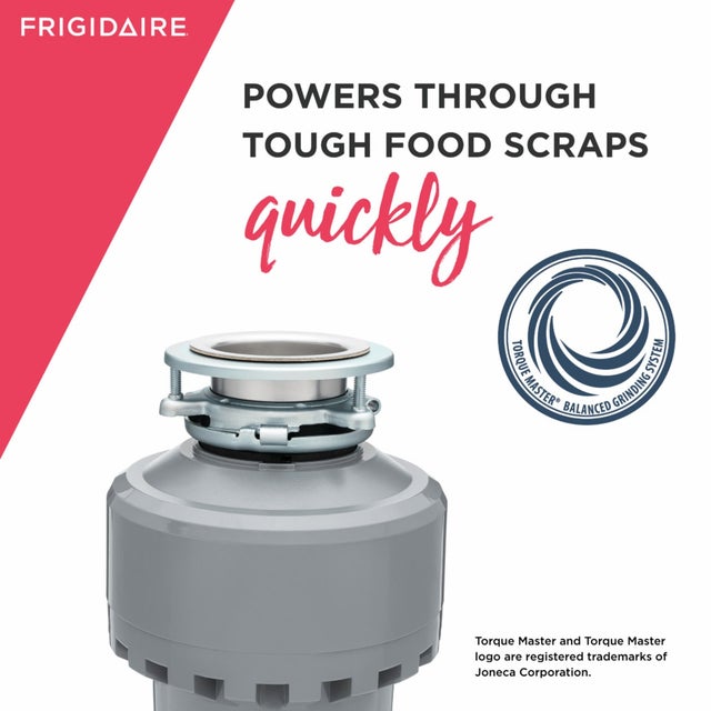 Frigidaire FF13DISPC1 1-1/4 HP Disposal, Corded: Gray