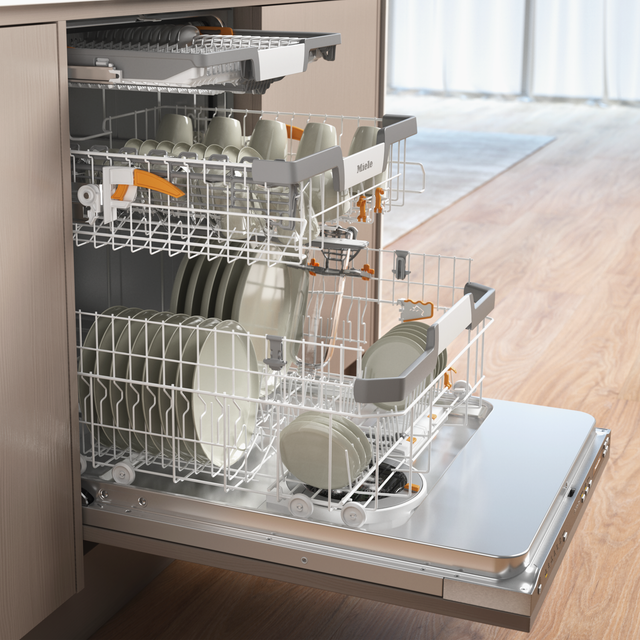 Miele G7186SCVI 24 Inch Built-In Fully Integrated Smart Dishwasher...