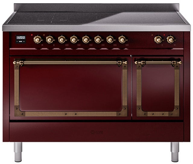 Ilve UNI486QNMPBUB Nostalgie II Noblesse 48 Inch Induction Range With...