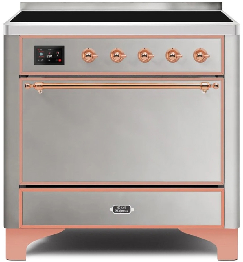 Ilve UMI09QNS3SSP Stainless Steel W/ Copper Trim