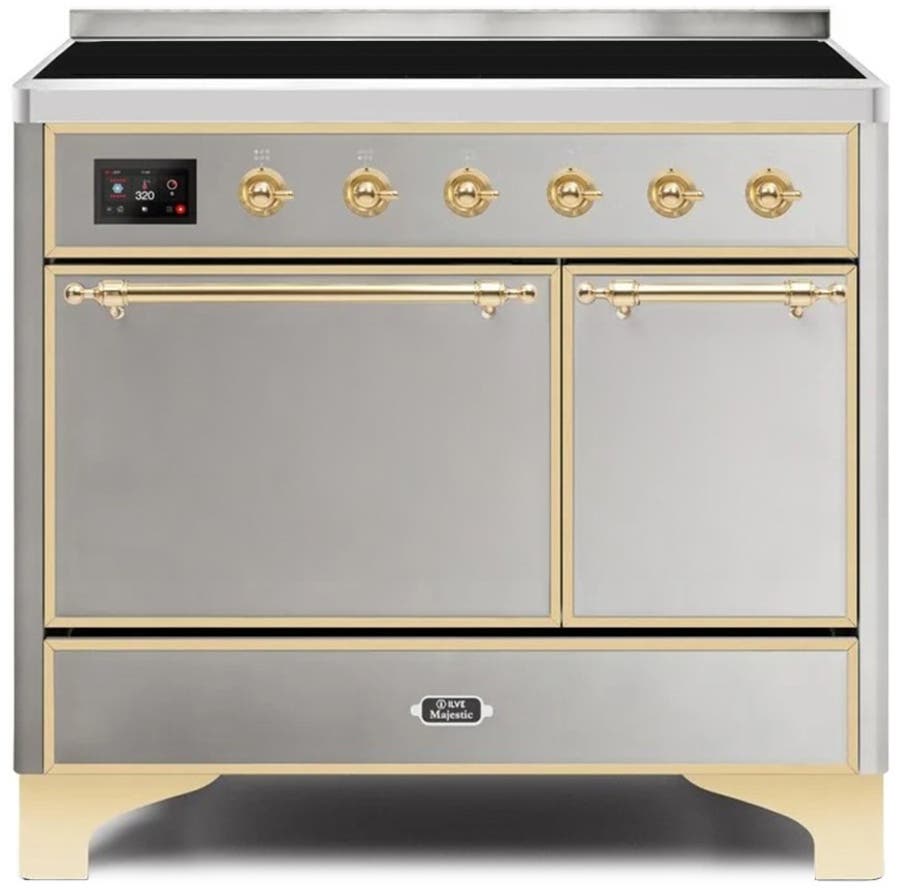Ilve UMDI10QNS3SSG Stainless Steel W/ Brass Trim