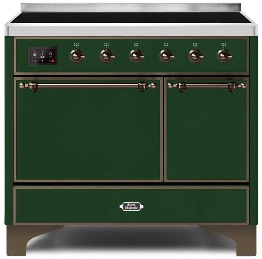 Ilve UMDI10QNS3EGB Emerald Green W/ Bronze Trim