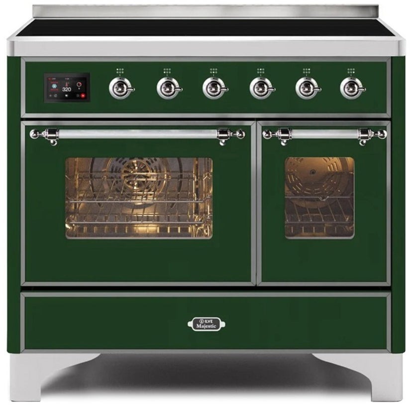 Ilve UMDI10NS3EGC 40" Freestanding Electric Induction Range w/ 6 Ele...