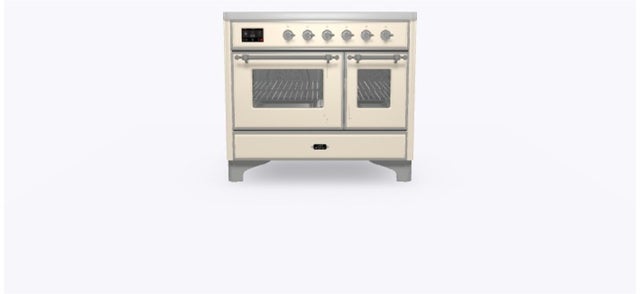 Ilve UMDI10NS3AWC 40" Freestanding Electric Induction Range w/ 6 Ele...