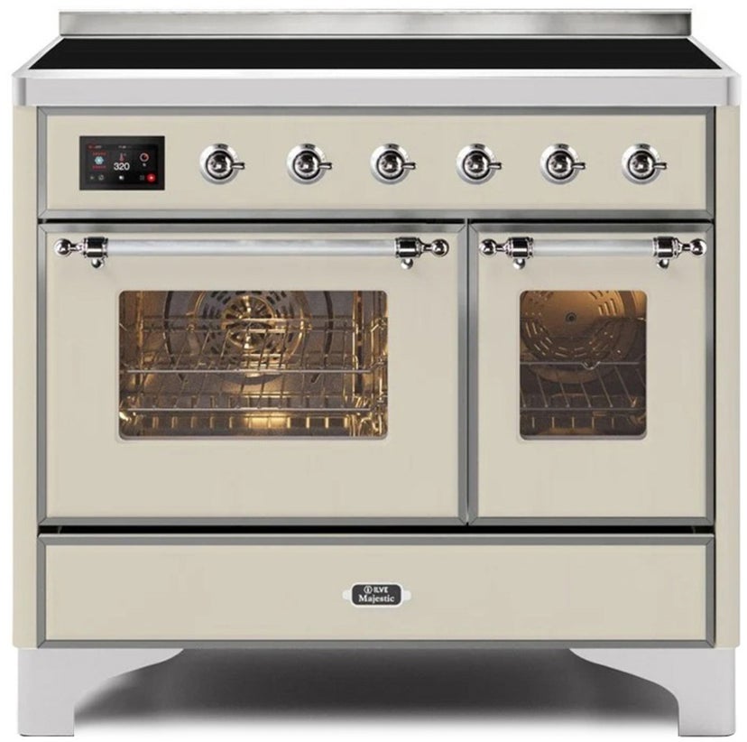 Ilve UMDI10NS3AWC 40" Freestanding Electric Induction Range w/ 6 Ele...