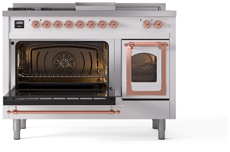 Ilve UN48FSNMPRAPLP Ral Custom Color With Copper Knobs, Liquid Propane