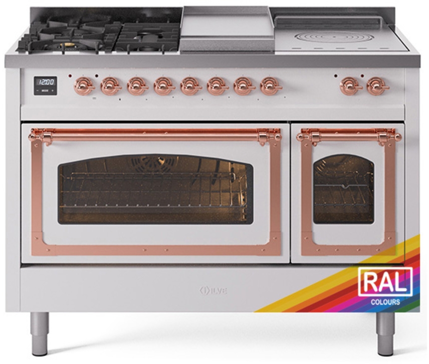 Ilve UN48FSNMPRAPLP Ral Custom Color With Copper Knobs, Liquid Propane