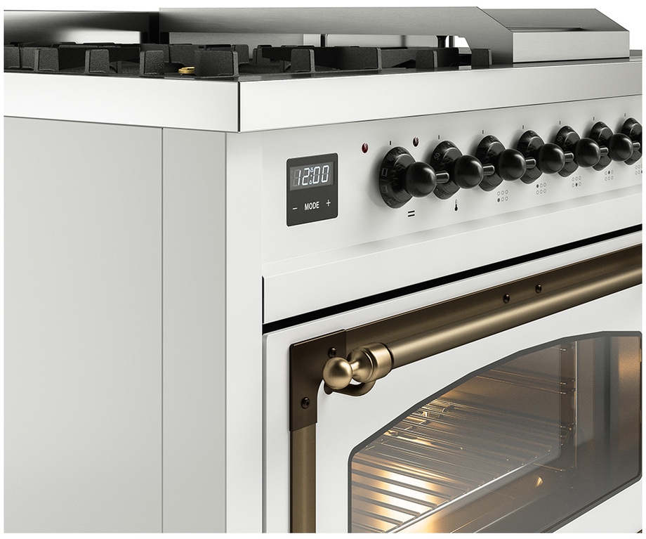 Ilve UN48FSNMPRAB Ral Custom Color With Bronze Knobs, Natural Gas