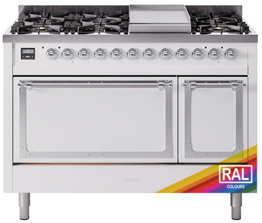 Ilve UN48FQNMPRAC Ral Custom Color With Chrome Knobs, Natural Gas