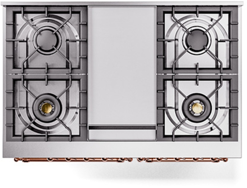 Ilve UPD40FQNMPRAPLP Ral Custom Color With Copper Knobs, Liquid Propane