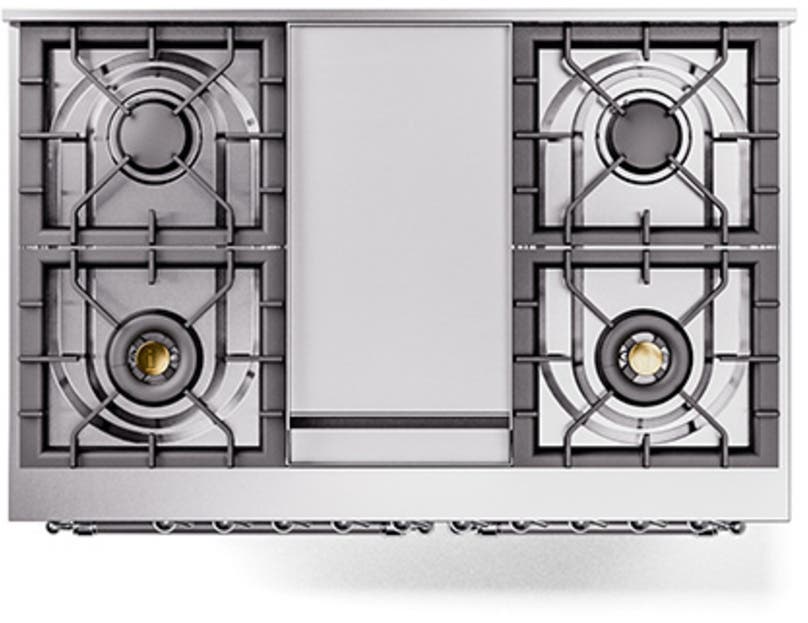 Ilve UPD40FQNMPSSCLP Stainless Steel With Chrome Trim, Lp