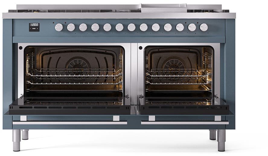 Ilve UP60FQMPBGLP Blue Grey With Satin Trim, Lp