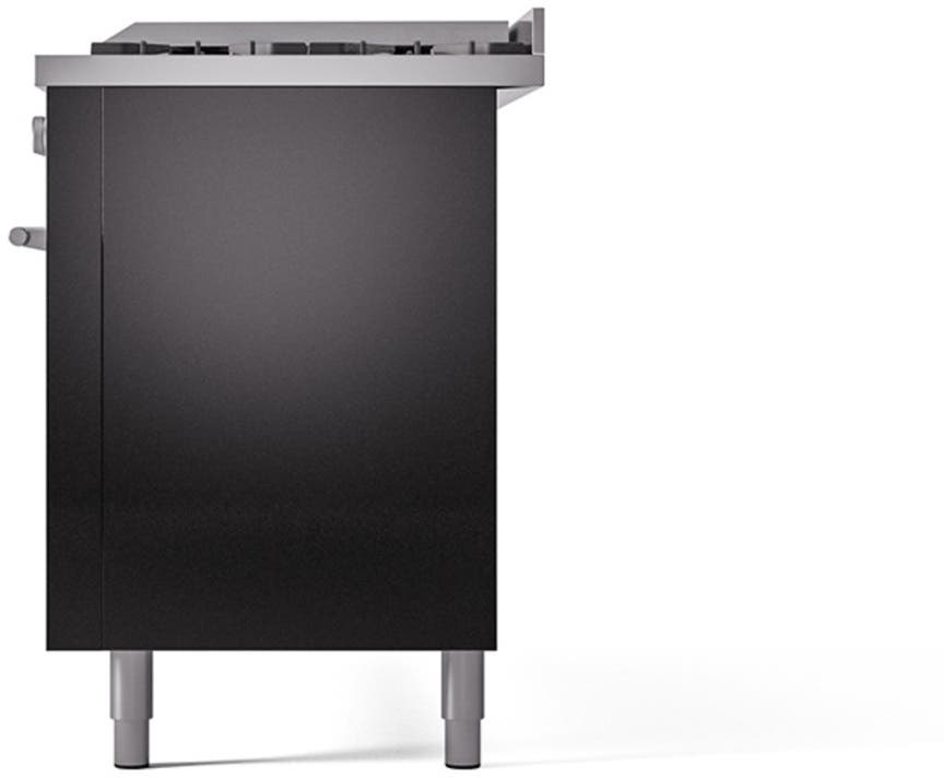 Ilve UP60FQMPBKLP Glossy Black With Satin Trim, Lp