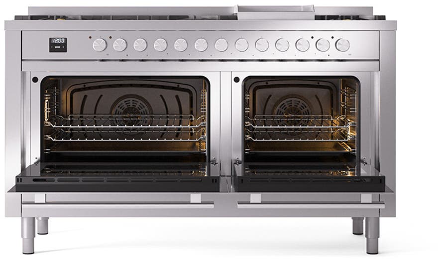 Ilve UP60FQMPSS Stainless Steel With Satin Trim