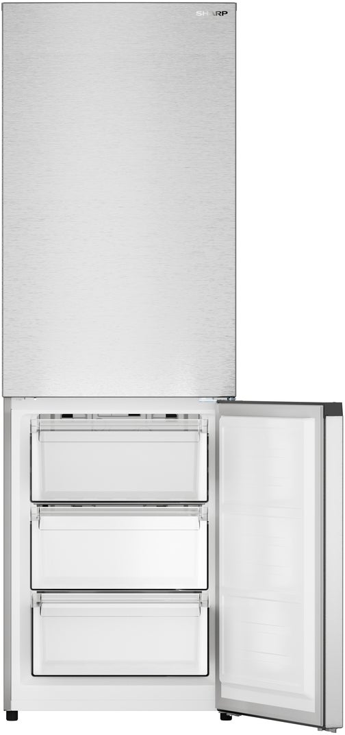 Sharp SJB1255GS 24 Inch Bottom Freezer Counter-Depth Refrigerator:...