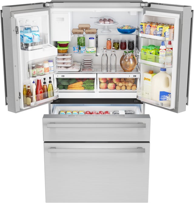 Sharp SJG2254FS 36 Inch 21.6 Cu. Ft. Freestanding French Door Refr...