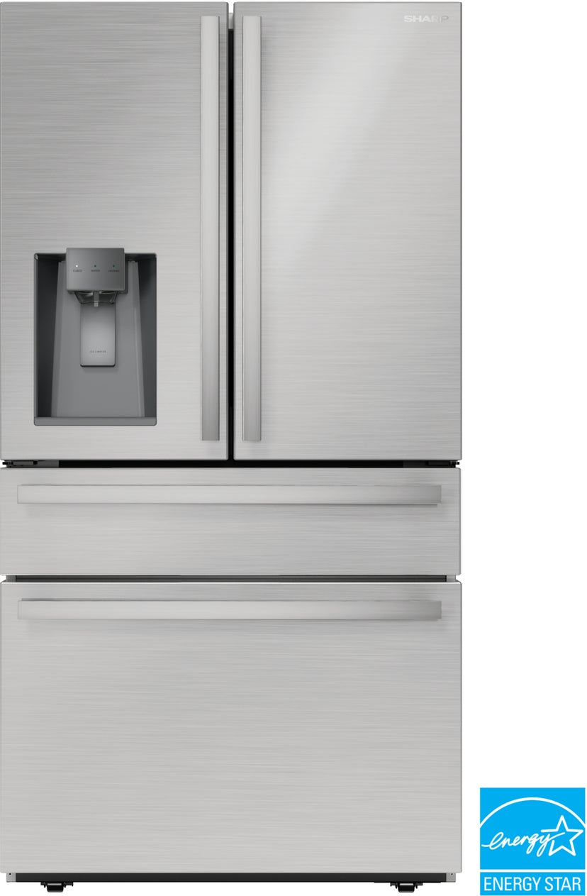 Sharp SJG2254FS 36 Inch 21.6 Cu. Ft. Freestanding French Door Refr...