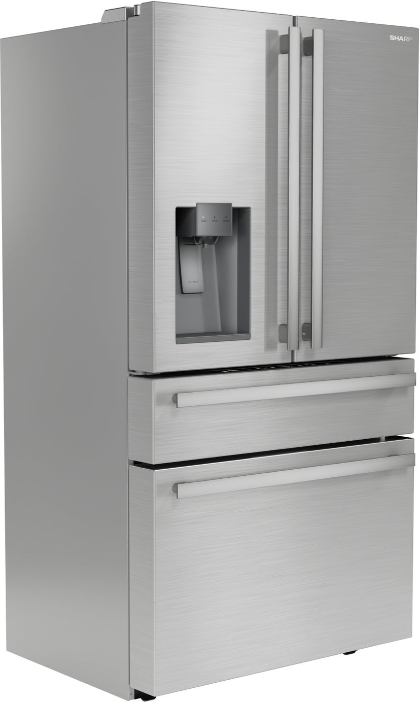 Sharp SJG2254FS 36 Inch 21.6 Cu. Ft. Freestanding French Door Refr...