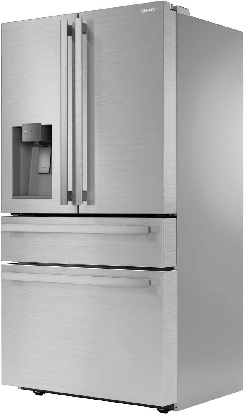 Sharp SJG2254FS 36 Inch 21.6 Cu. Ft. Freestanding French Door Refr...