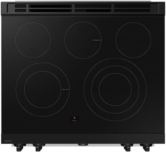 Samsung NSE6DG8550SR Bespoke Slide-In Electric Range Smart with Flex Du...