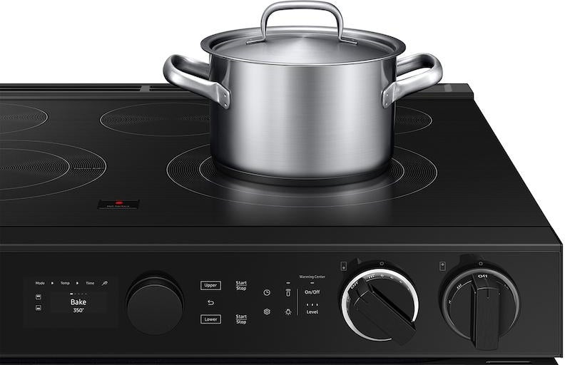 Samsung NSE6DG8550SR Bespoke Slide-In Electric Range Smart with Flex Du...