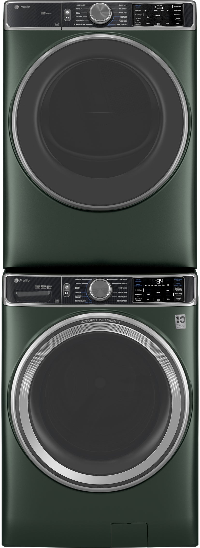 GE PFD95ESPWGN 29 Inch Smart Front Load Electric Dryer With 7.8 C...