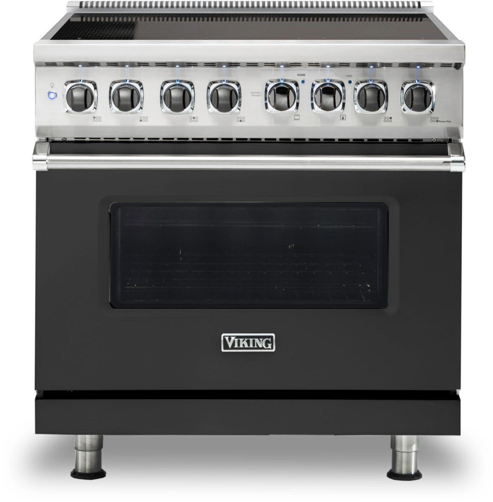 Viking VIR53626BCS 36 Inch Induction Self-Clean Range With 6 Burners:...