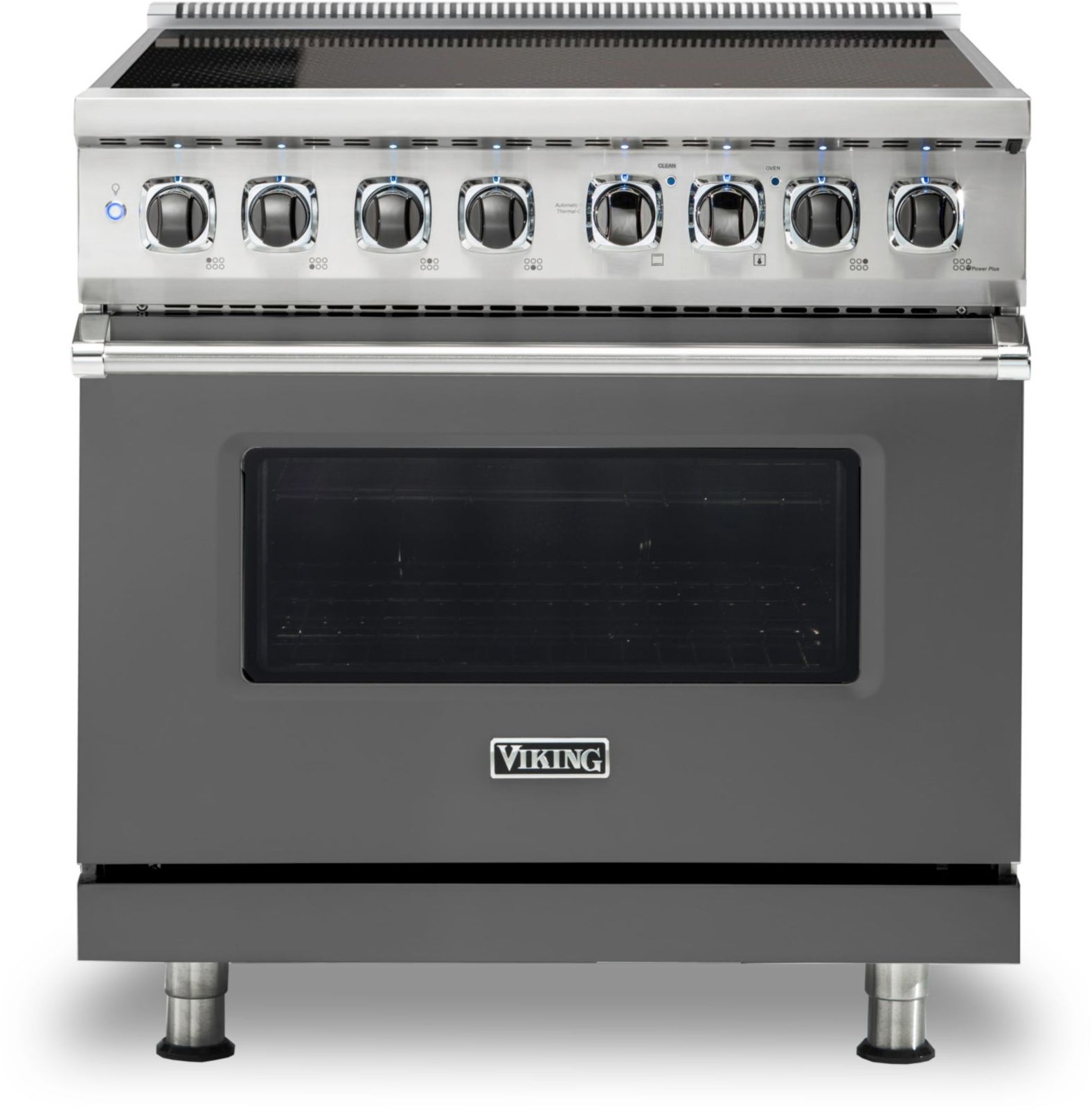 Viking VIR53626BDG 36 Inch Induction Self-Clean Range With 6 Burners:...