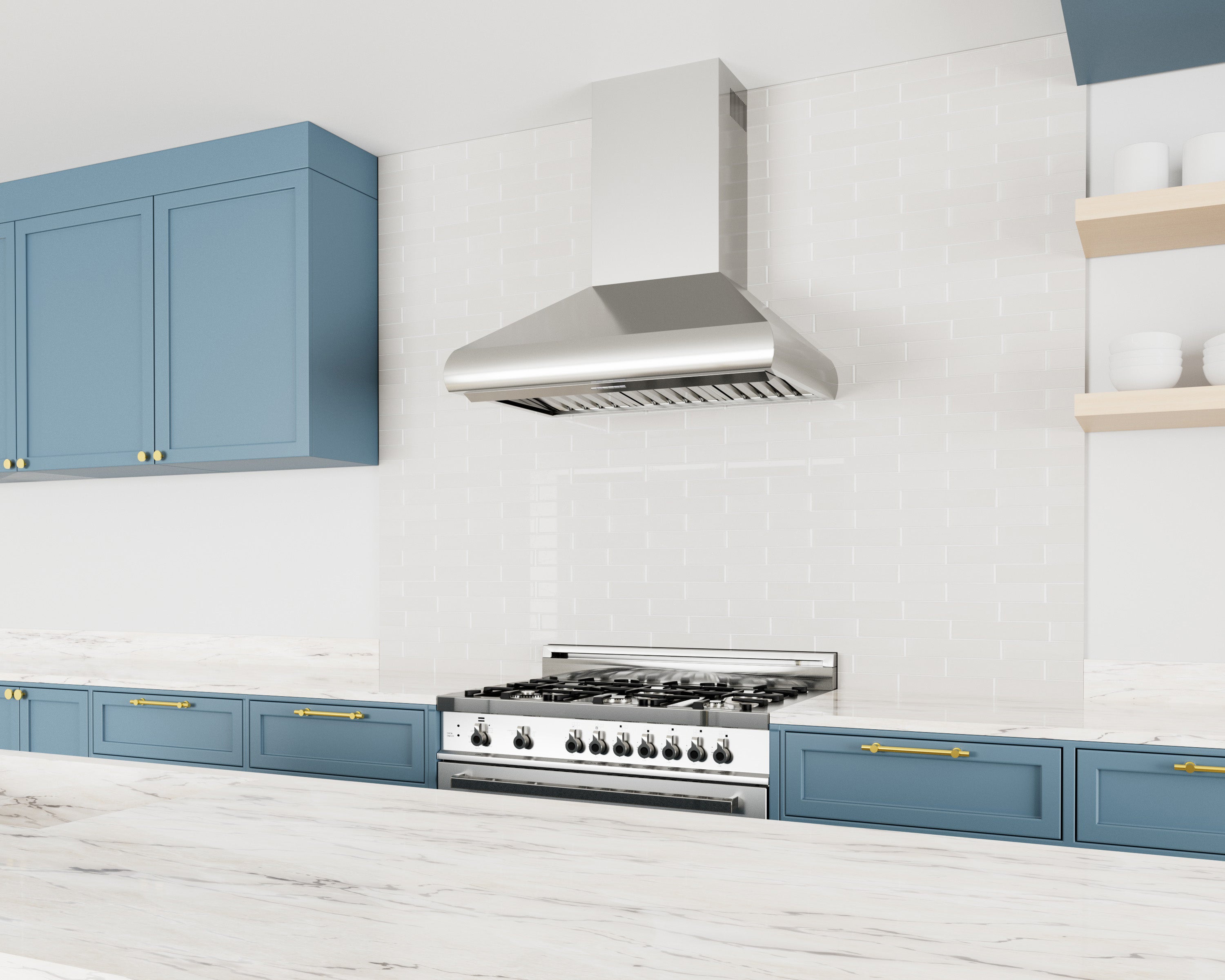 XO XOVW42KSE Wall Mount Chimney Hood - Thumbnail 2