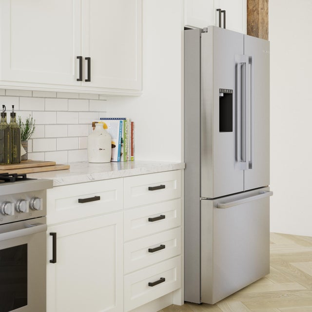 Bosch B36FD52SNB 36 Inch French Door Refrigerator: Black Stainless ...