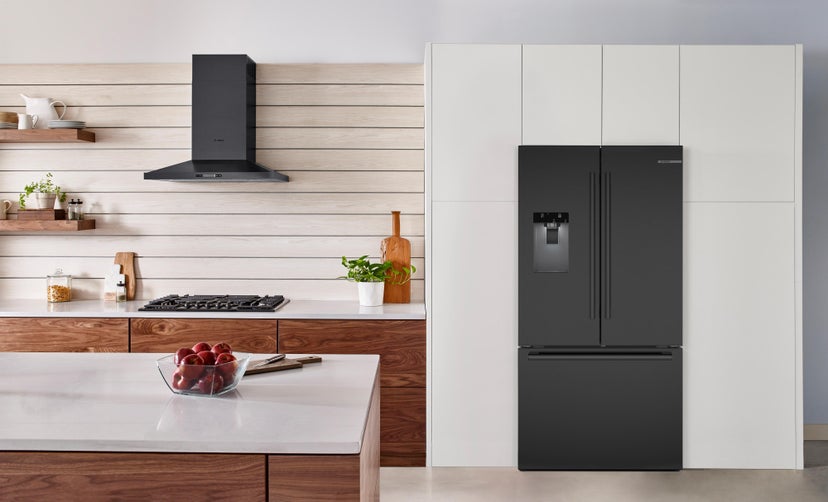 Bosch B36FD52SNB 36 Inch French Door Refrigerator: Black Stainless ...