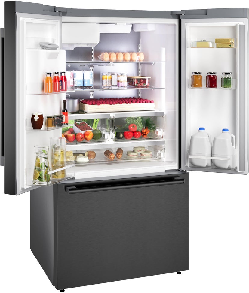 Bosch B36FD52SNB 36 Inch French Door Refrigerator: Black Stainless ...