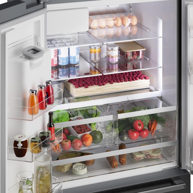 Bosch B36FD52SNB 36 Inch French Door Refrigerator: Black Stainless ...