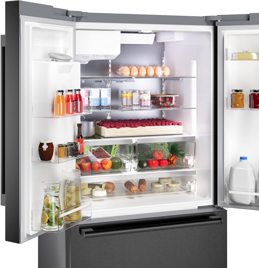 Bosch B36FD52SNB 36 Inch French Door Refrigerator: Black Stainless ...