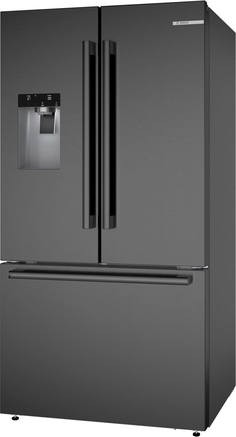 Bosch B36FD52SNB 36 Inch French Door Refrigerator: Black Stainless ...