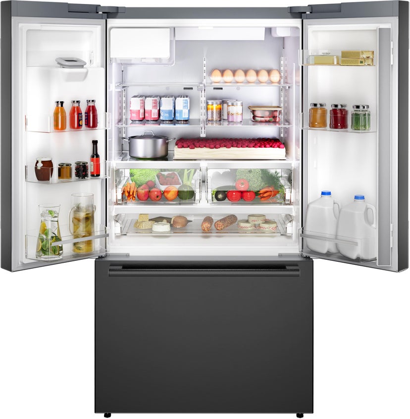 Bosch B36FD52SNB 36 Inch French Door Refrigerator: Black Stainless ...