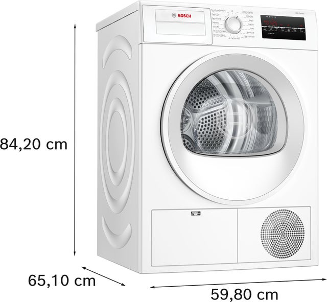 Bosch WPA12100UC 300 Series Condensation Dryer: White